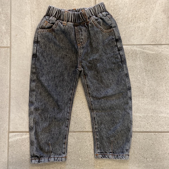 Ammehoela Unisex Herley Jeans - Washed Black, Sz 1-2 Years - Picture 3 of 8